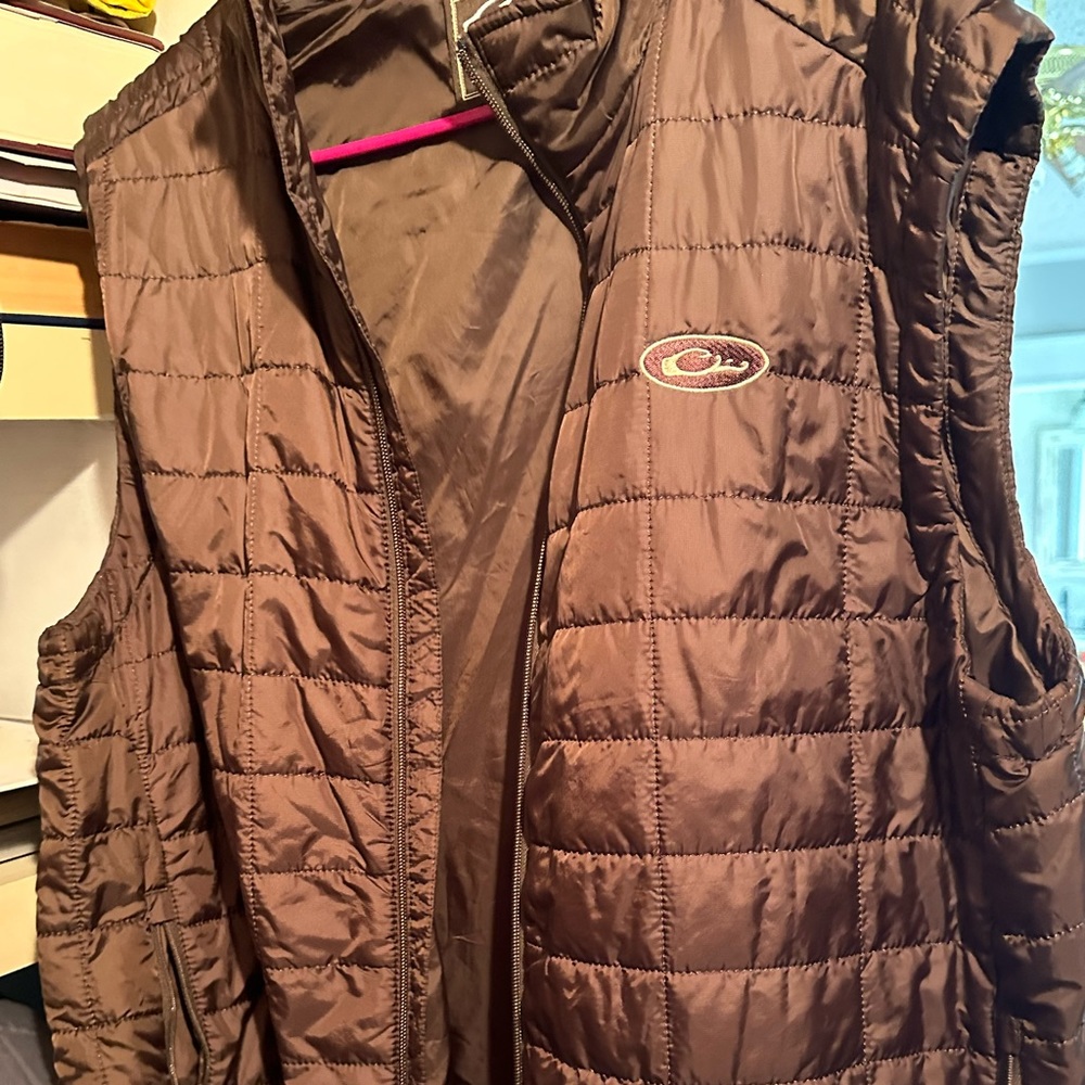 Drake down vest xl